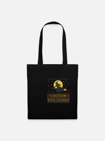 Sorcière Avec Le Bealon Ugly Halloween 2021 Caution femmes - Sac en tissu - noir