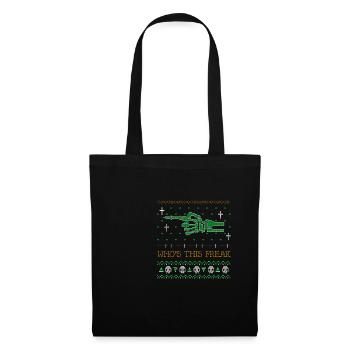 Whos This Freak Ugly Halloween 2021 Partnerlook - Stoffbeutel - Schwarz - Vorne