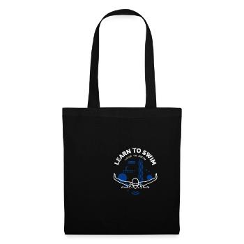 Swim instructor learn to swim and love to swim - Tote Bag - black - Front