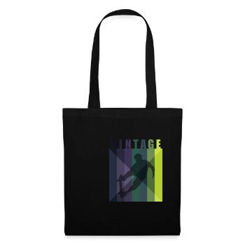 Skateboarder Vintage Skateboard Trick - Sac en tissu - noir - Devant