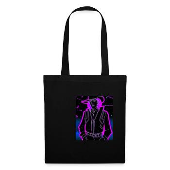 Goth Synthwave Outrun Goth Cowboy - Sac en tissu - noir - Devant