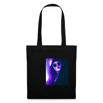 Goth Vaporwave Sexy Goth Girl Mit Dunkler Brille - Stoffbeutel - Schwarz - Vorne