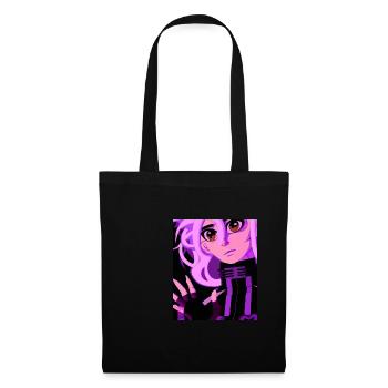 Goth Anime Vaporwave Sexy Goth Girl - Tote Bag - black - Front