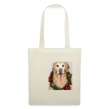 Christmas Dogs Golden Retriever Advent Wreath - Tote Bag - nature - Front