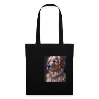 Golden Retriever Portrait Vincent Van Gogh Style - Tote Bag - black - Front