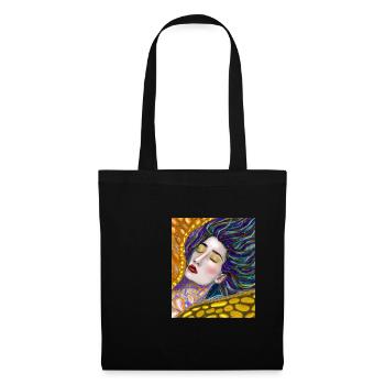 Mermaid Portrait Gustav Klimt Style - Tote Bag - black - Front