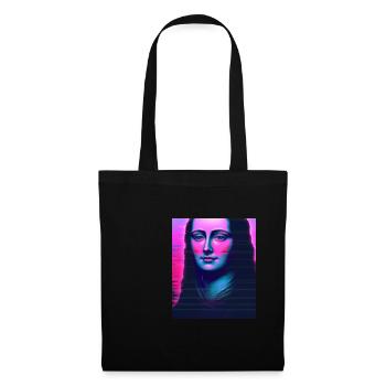 Vaporwave Aesthetic Portrait of a Woman - Tote Bag - black - Front