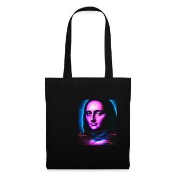 Vaporwave Aesthetic Portrait of a Woman - Tote Bag - black - Front
