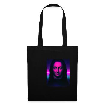 Vaporwave Aesthetic Portrait of a Woman - Tote Bag - black - Front
