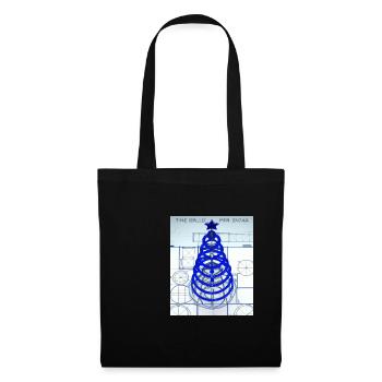 Weihnachten Weihnachtsbaum Schematic Blaupause - Stoffbeutel - Schwarz - Vorne