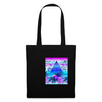 Synthwave Sun Hawaii Vaporwave Aesthetic - Tote Bag - black - Front