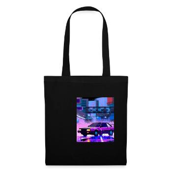 Vaporwave Esthétique Synthwave Car - Sac en tissu - noir - Devant