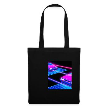 Vaporwave Esthétique Synthwave Car - Sac en tissu - noir - Devant