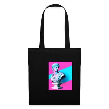 Vaporwave Statue Roman Bust - Tote Bag - black - Front