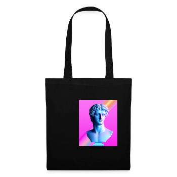 Vaporwave Statue Roman Bust - Tote Bag - black - Front