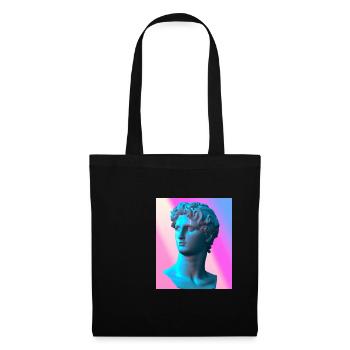Vaporwave Statue Roman Bust - Tote Bag - black - Front