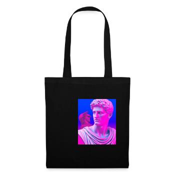 Vaporwave Statue Roman Bust - Tote Bag - black - Front