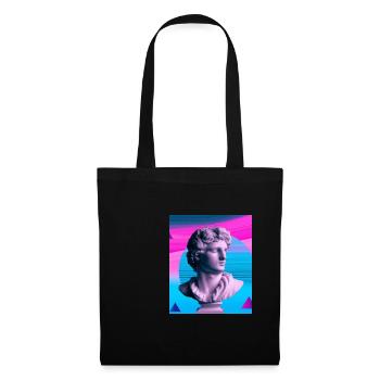 Vaporwave Statue Roman Bust - Tote Bag - black - Front