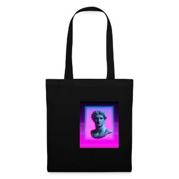 Vaporwave Statue Roman Bust - Tote Bag - black - Front