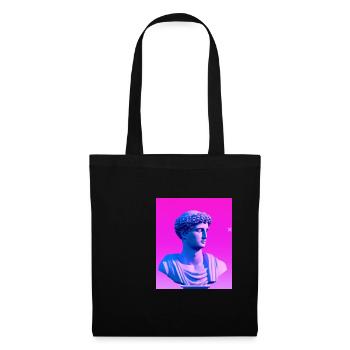 Vaporwave Statue Roman Bust - Tote Bag - black - Front