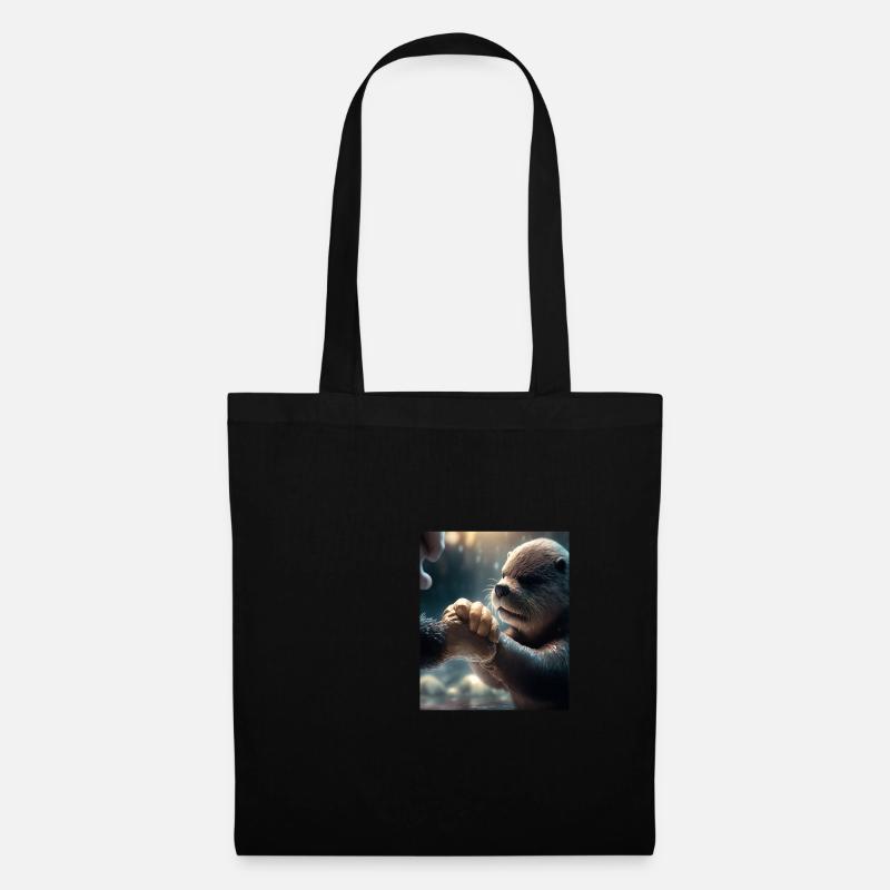 Otter Lovers Cute Sea Otter Pet - Stoffbeutel - Schwarz