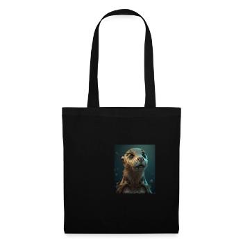 Creepy Otter Creature Spooky Zombie Otter - Sac en tissu - noir - Devant