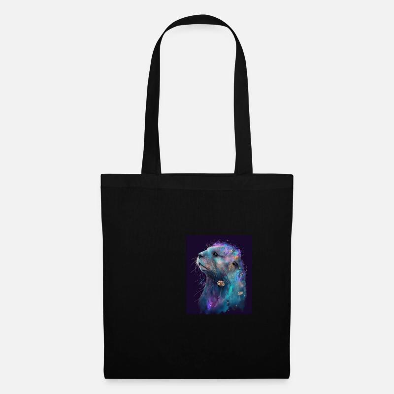 Otter Lovers Magical Sea Otter - Stoffbeutel - Schwarz