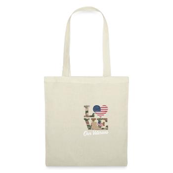 Love Our Veterans Veterans Day - Stoffbeutel - Natur - Vorne