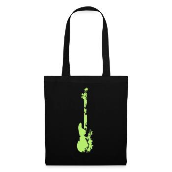 Guitare E-guitare musiciens idée cadeau (vecteur) - Sac en tissu - noir - Devant