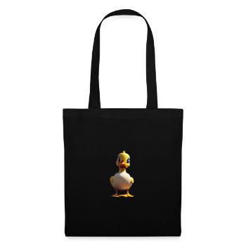 Quirky Cartoon Duck Character - Tote Bag - black - Front