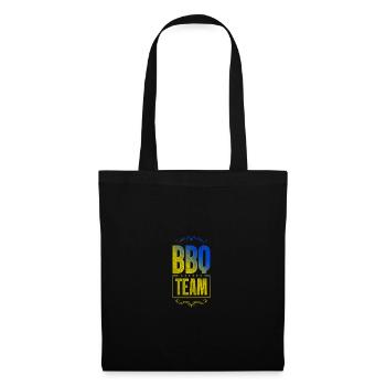Équipe de barbecue - Sac en tissu - noir - Devant