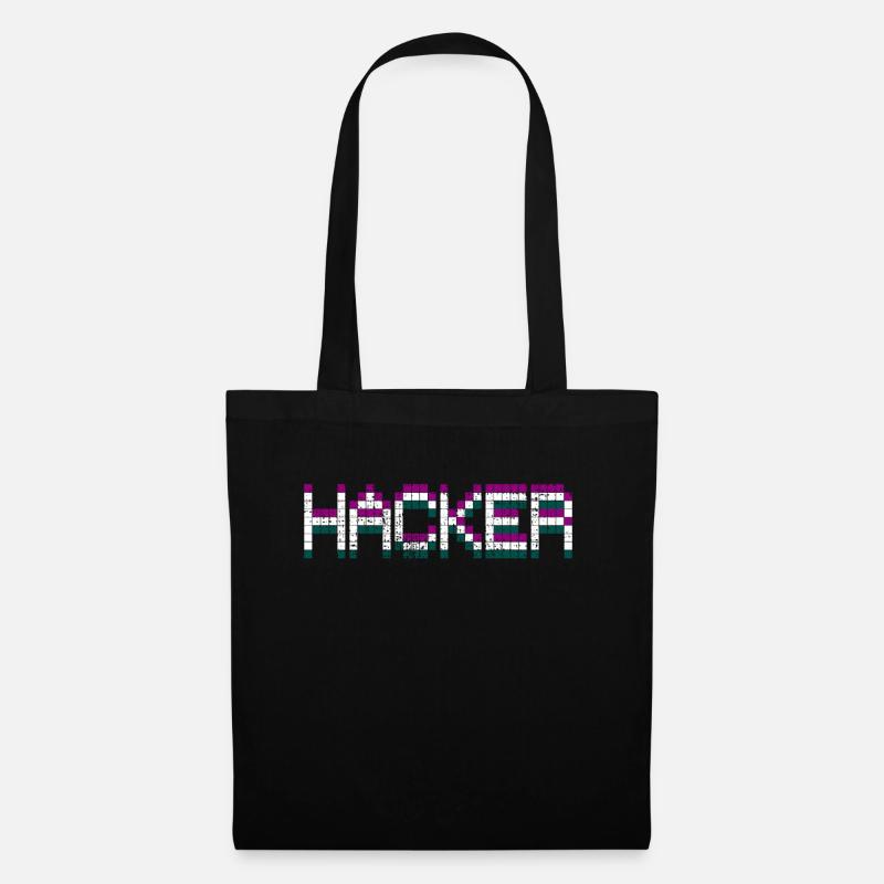 Hacker Hacker Hacker - Stoffbeutel - Schwarz