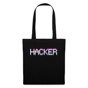 HACKER SHIRT - Stoffbeutel - Schwarz - Vorne