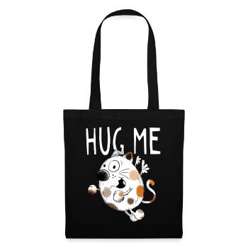 Hug Me Cat Cartoon - Gift - Tote Bag - black - Front