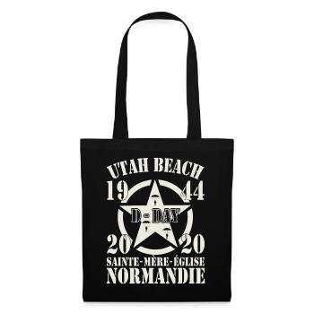 Utah Beach 1944-2020 D-Day Sainte-Mère-Église - Tote Bag - black - Front