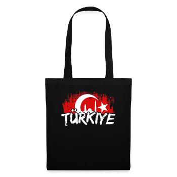 Türkiye Türkei Turkey Turkish Fußball Futbol türke - Stoffbeutel - Schwarz - Vorne