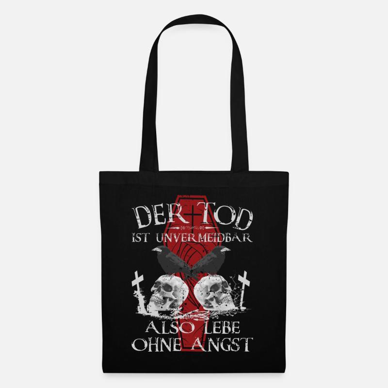 Der Tod ist Unvermeidbar - Stoffbeutel - Schwarz