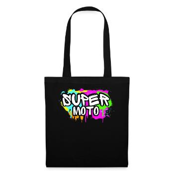 Supermoto / Supermotard / Supermoto Wheelie Biker - Sac en tissu - noir - Devant