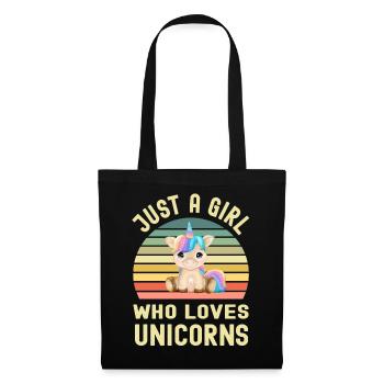 Licornes Licorne - Sac en tissu - noir - Devant