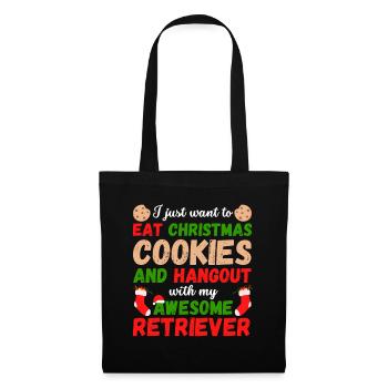 Cookies de Récupération de Noël - Sac en tissu - noir - Devant