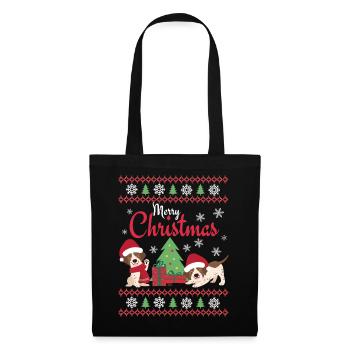 Christmas Sweet English Pointer Lover Kawaii - Tote Bag - black - Front