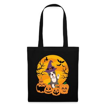 Mignon Boston Terrier Halloween Costume Chien - Sac en tissu - noir - Devant