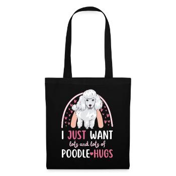 Sweet Poodle Lover Kawaii - Tote Bag - black - Front