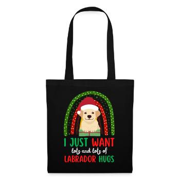 Noël Sweet Labrador Retriever Kawaii - Sac en tissu - noir - Devant