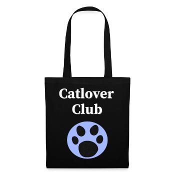 Cat Lover Club, Tier tatzen, closing - Stoffbeutel - Schwarz - Vorne