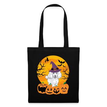 Cute Poodle Halloween Costume Dog - Tote Bag - black - Front