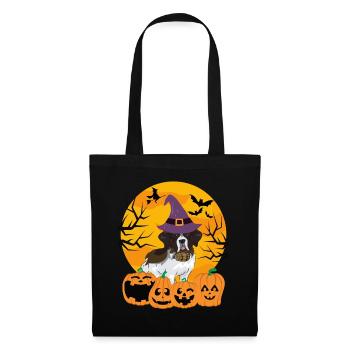 Cute St. Bernard Halloween Costume Dog - Tote Bag - black - Front