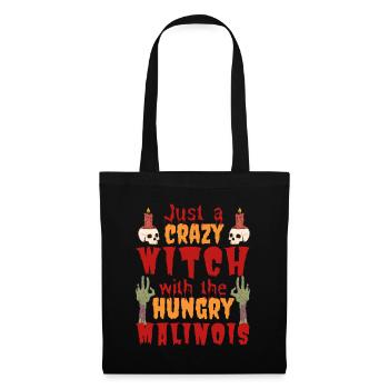 Malinois Belge Costume d’Halloween Chien Dicton - Sac en tissu - noir - Devant