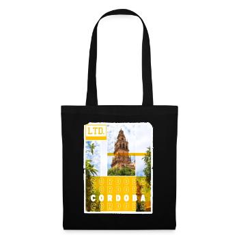 Cordoue Espagne Ville Skyline Vacances Amour - Sac en tissu - noir - Devant