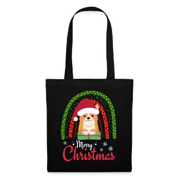 Noël Sweet Welsh Corgi Kawaii - Sac en tissu - noir - Devant